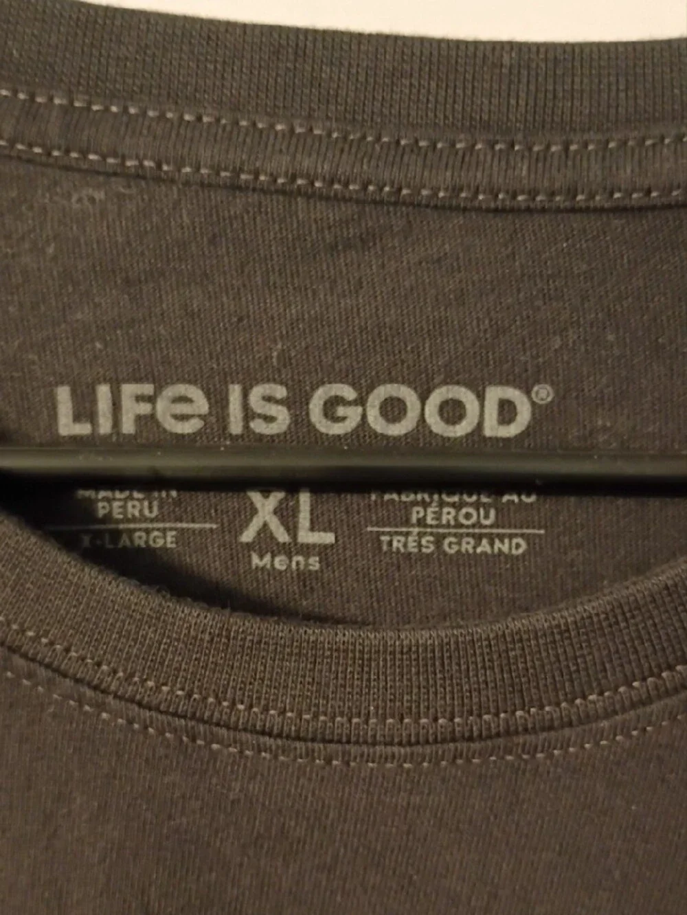 Life Is Good Black Pet Graphic T-Shirt - 